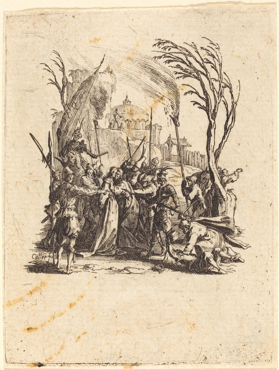 A Traição, c. 16241625. de Jacques Callot