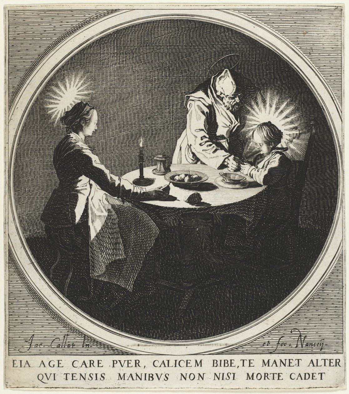 A Bênção (Le Bénédicité) também conhecida como A Sagrada Família à Mesa de Jacques Callot