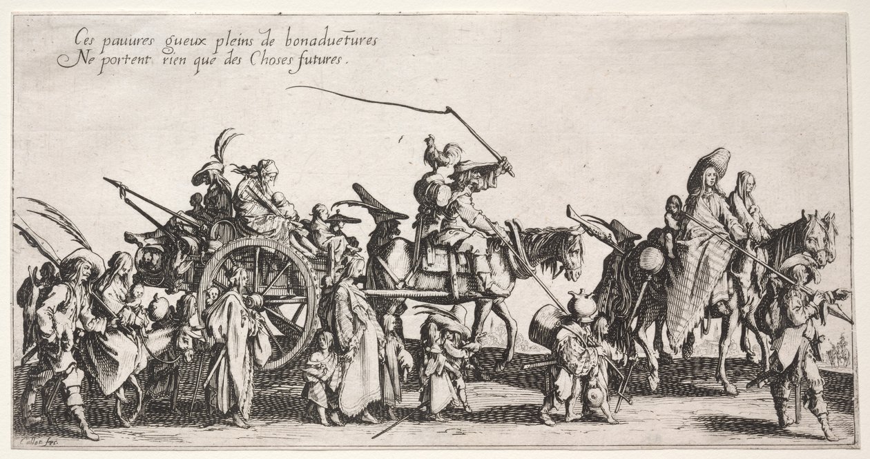 Os boêmios, c. 1621-1625. de Jacques Callot