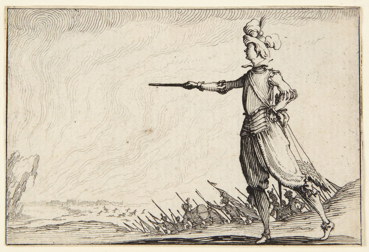 O comandante a pé de Jacques Callot