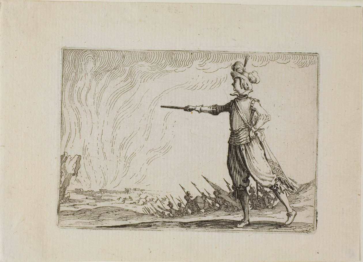 O Comandante a Pé, de Os Caprichos de Jacques Callot
