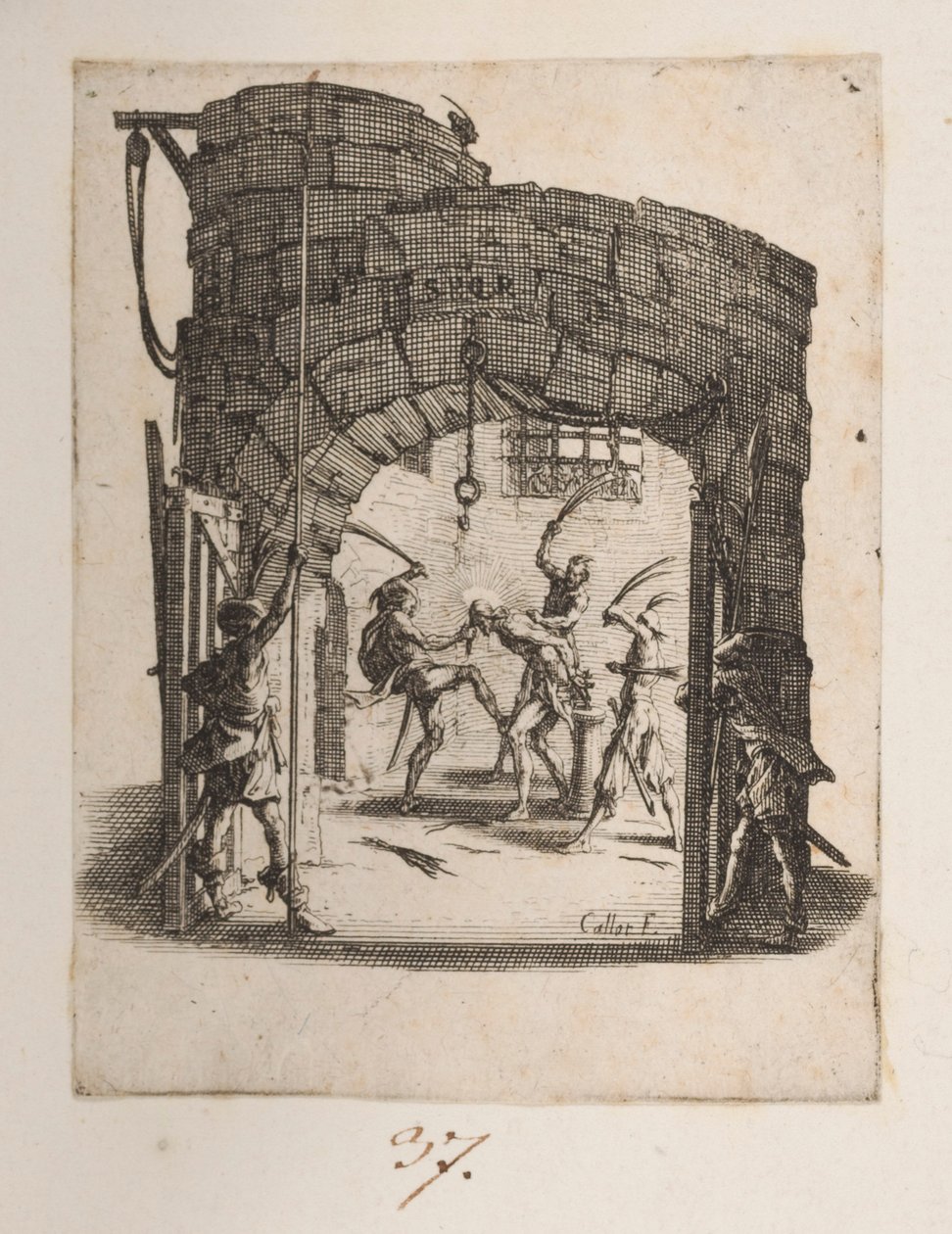 A Coroação de Pinheiros, n. 8 de 11 de La Petite Passion de Jacques Callot