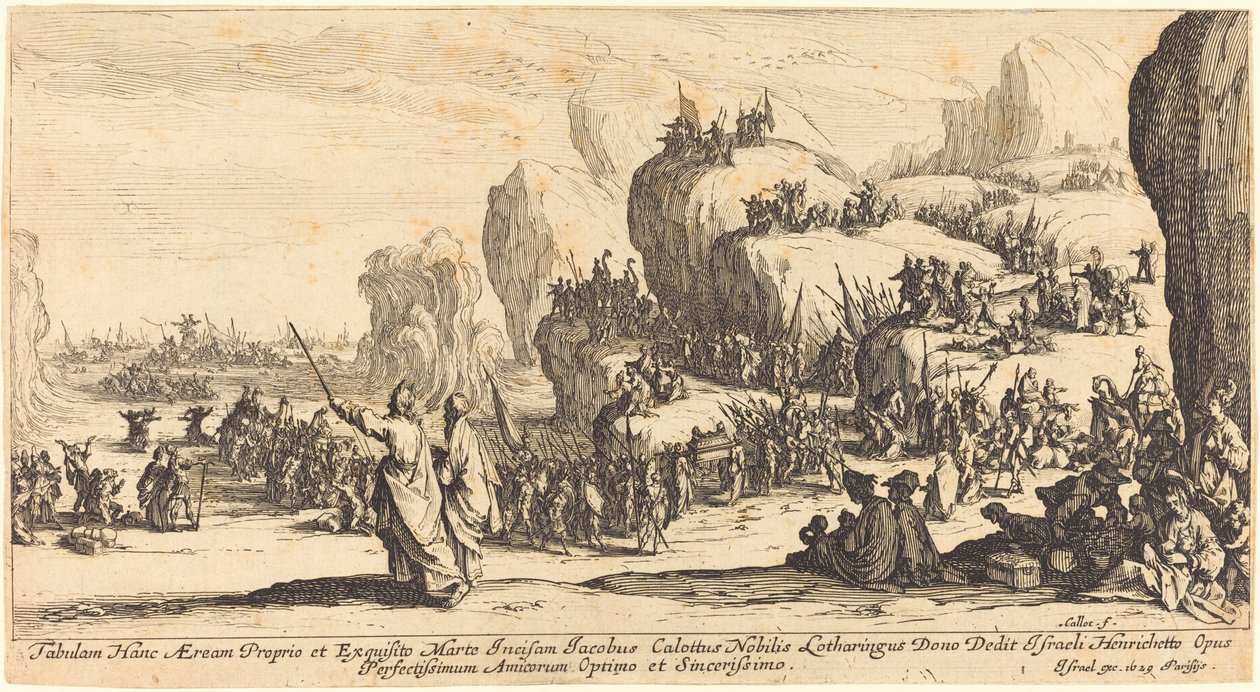 A travessia do Mar Vermelho de Jacques Callot