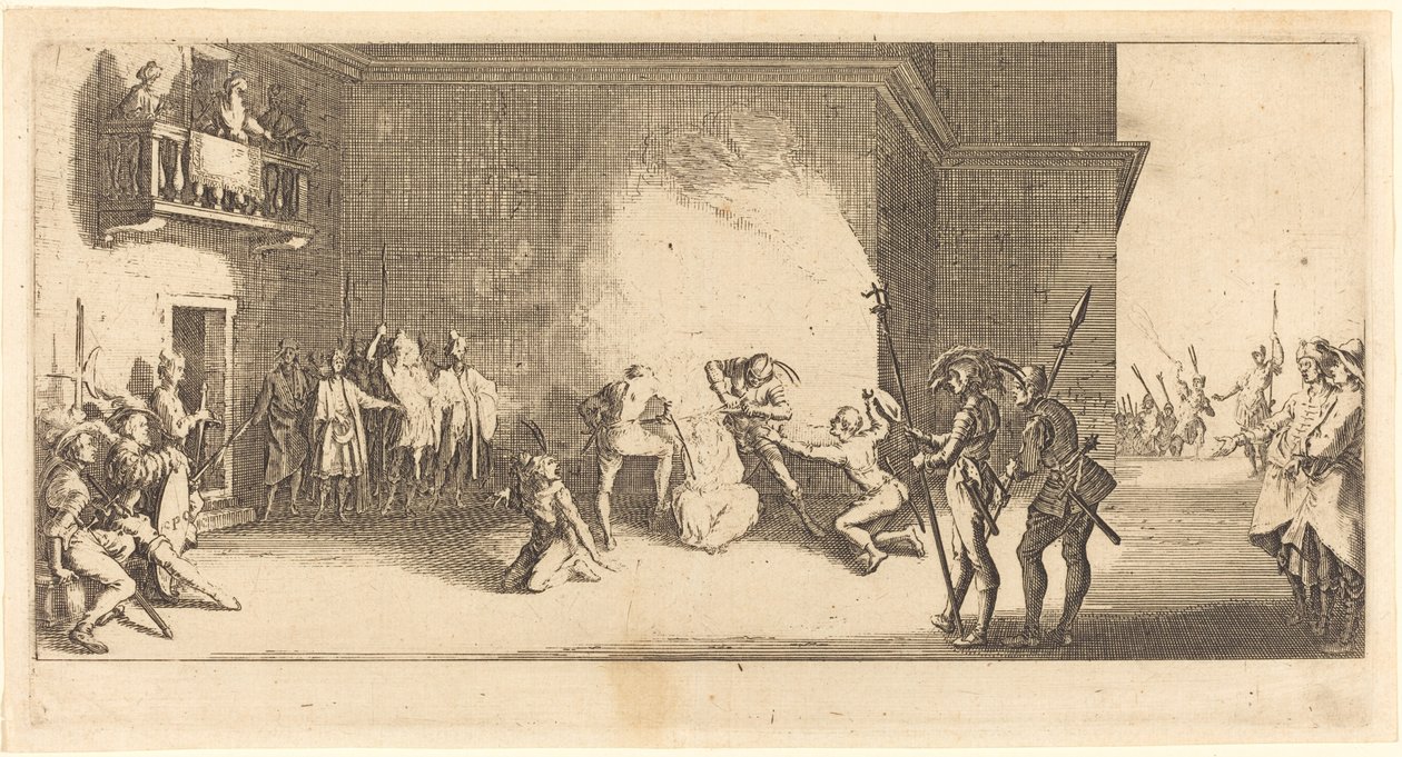 The Crowning with Thorns, c. 1618. de Jacques Callot