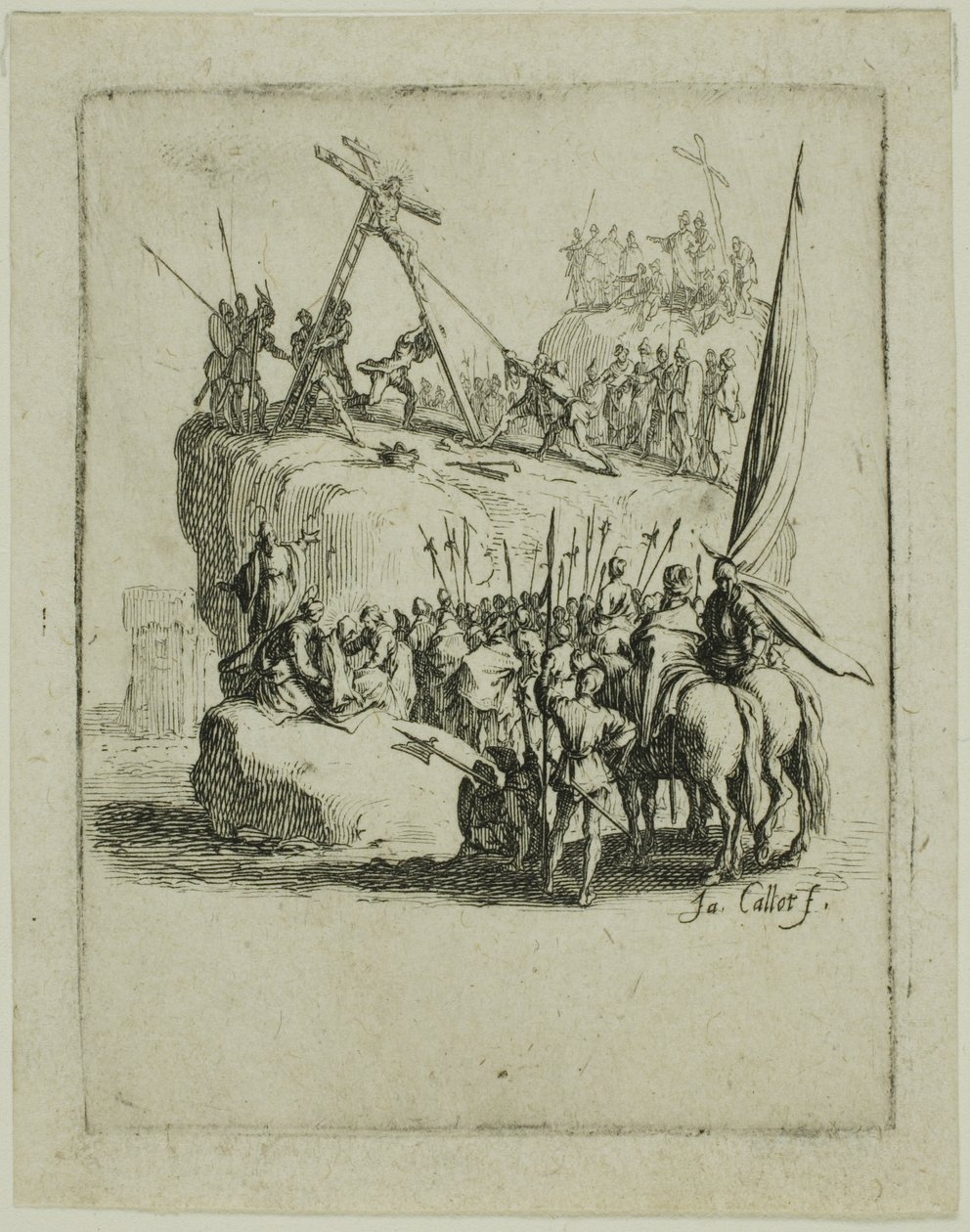 A Crucificação, de A Pequena Paixão de Jacques Callot