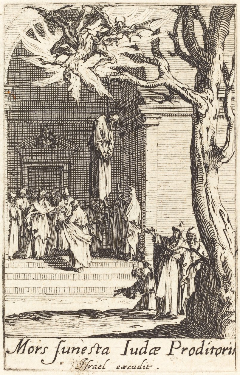 A Morte de Judas, c. 16341635. de Jacques Callot