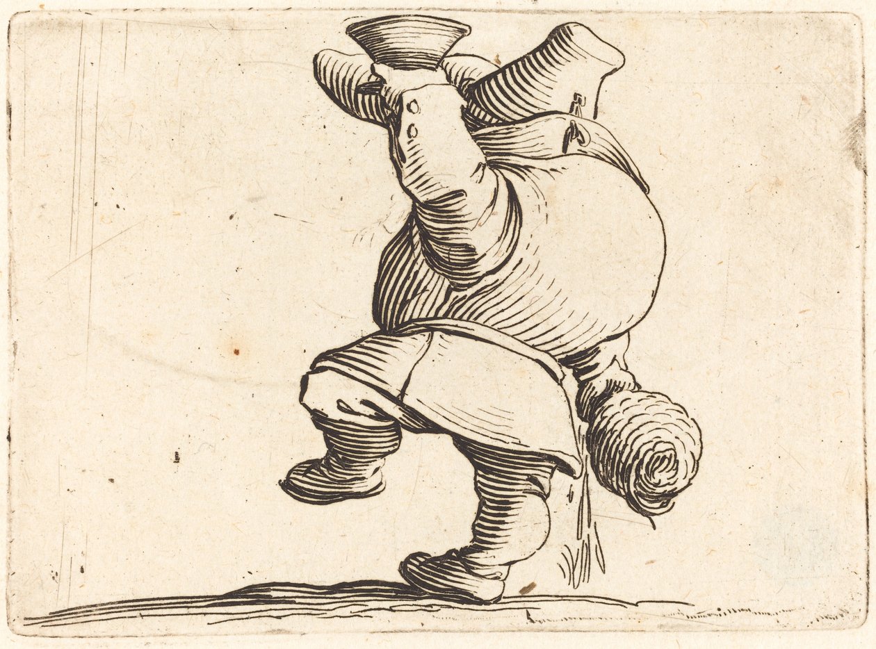 O Bebedor, Vista Traseira de Jacques Callot