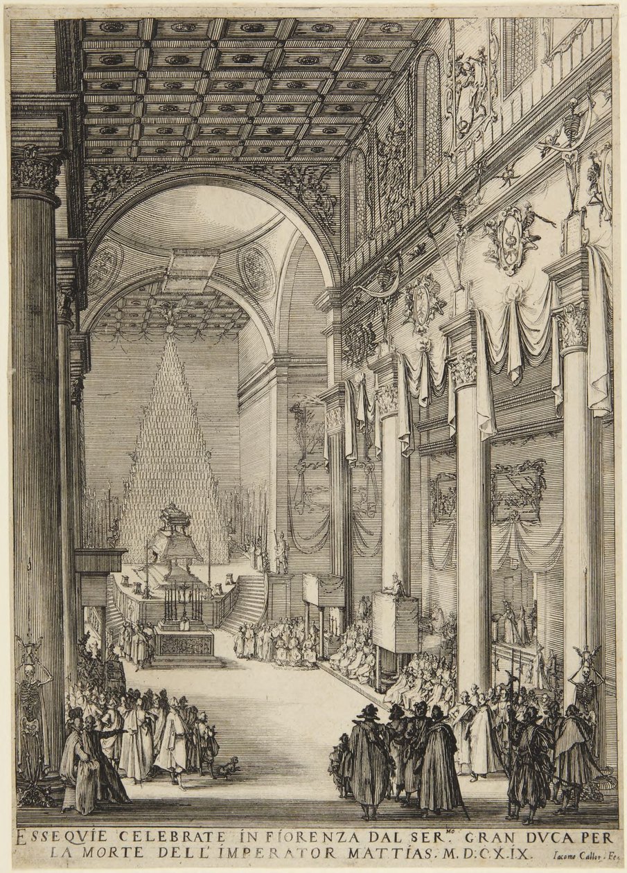 O Imperador Mateus em câmara ardente de Jacques Callot