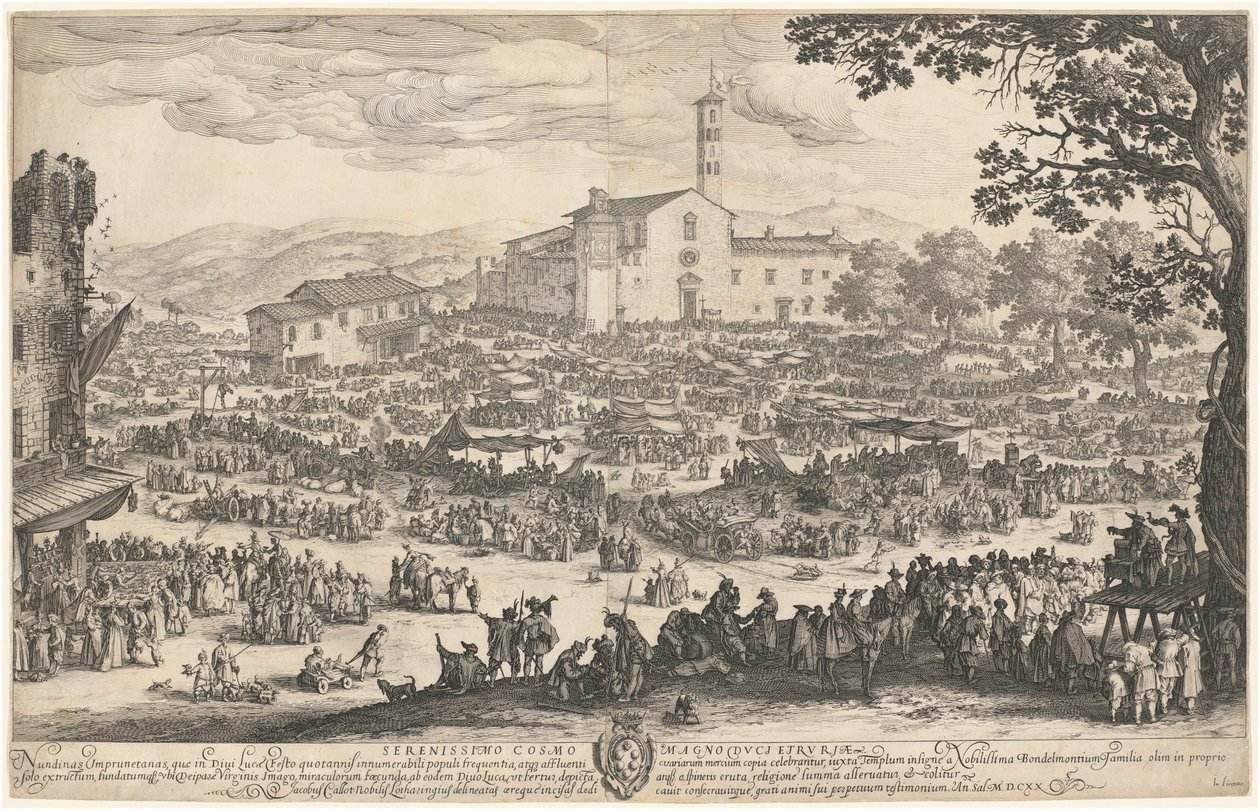A Feira de Impruneta de Jacques Callot