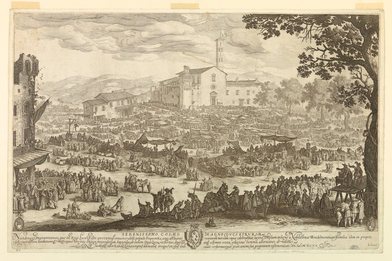 A Feira de Impruneta de Jacques Callot