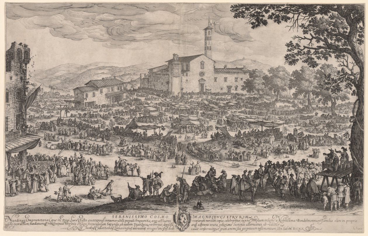 A Feira de Impruneta de Jacques Callot