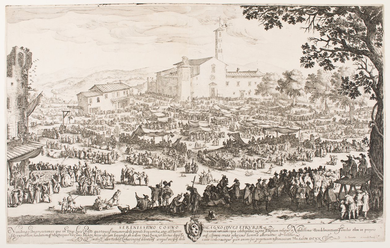 A feira de L’Impruneta de Jacques Callot