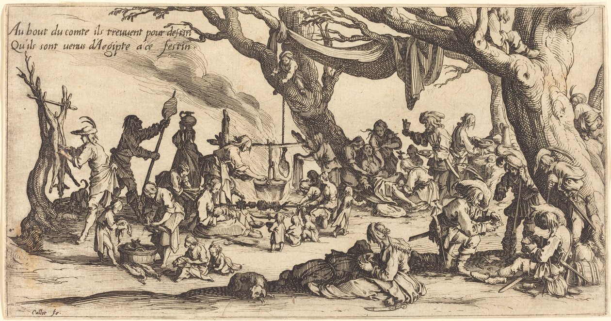 A festa dos boêmios de Jacques Callot