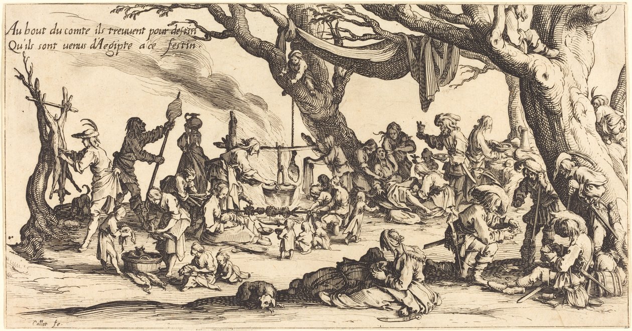 A festa dos boêmios de Jacques Callot