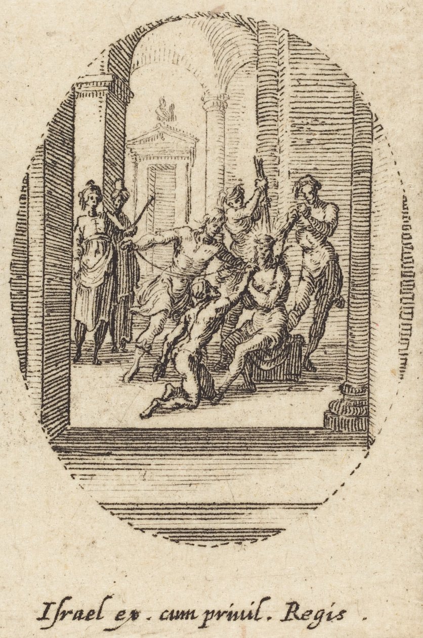 A Flagelação, c. 1631. de Jacques Callot