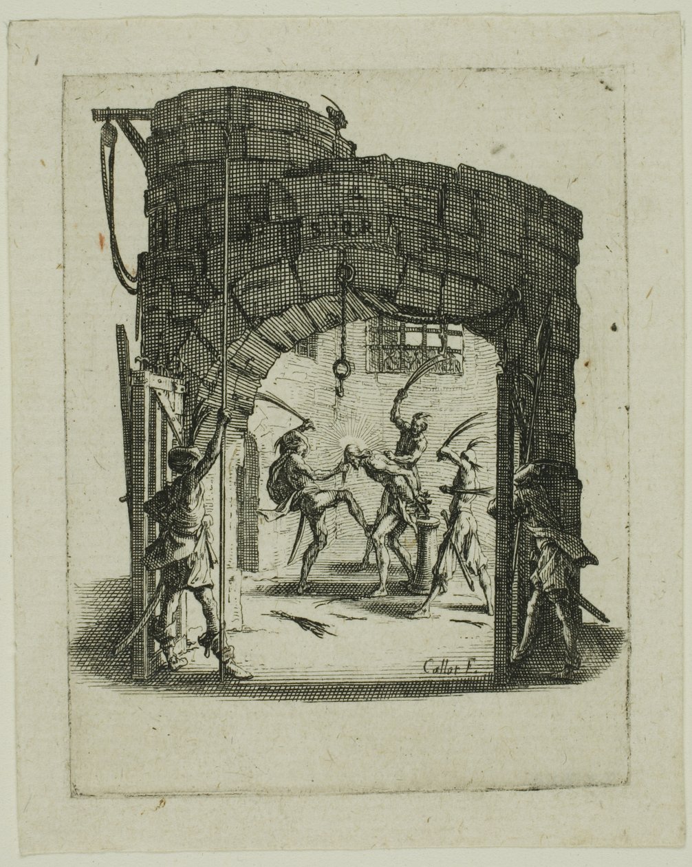 A Flagelação, de A Pequena Paixão de Jacques Callot