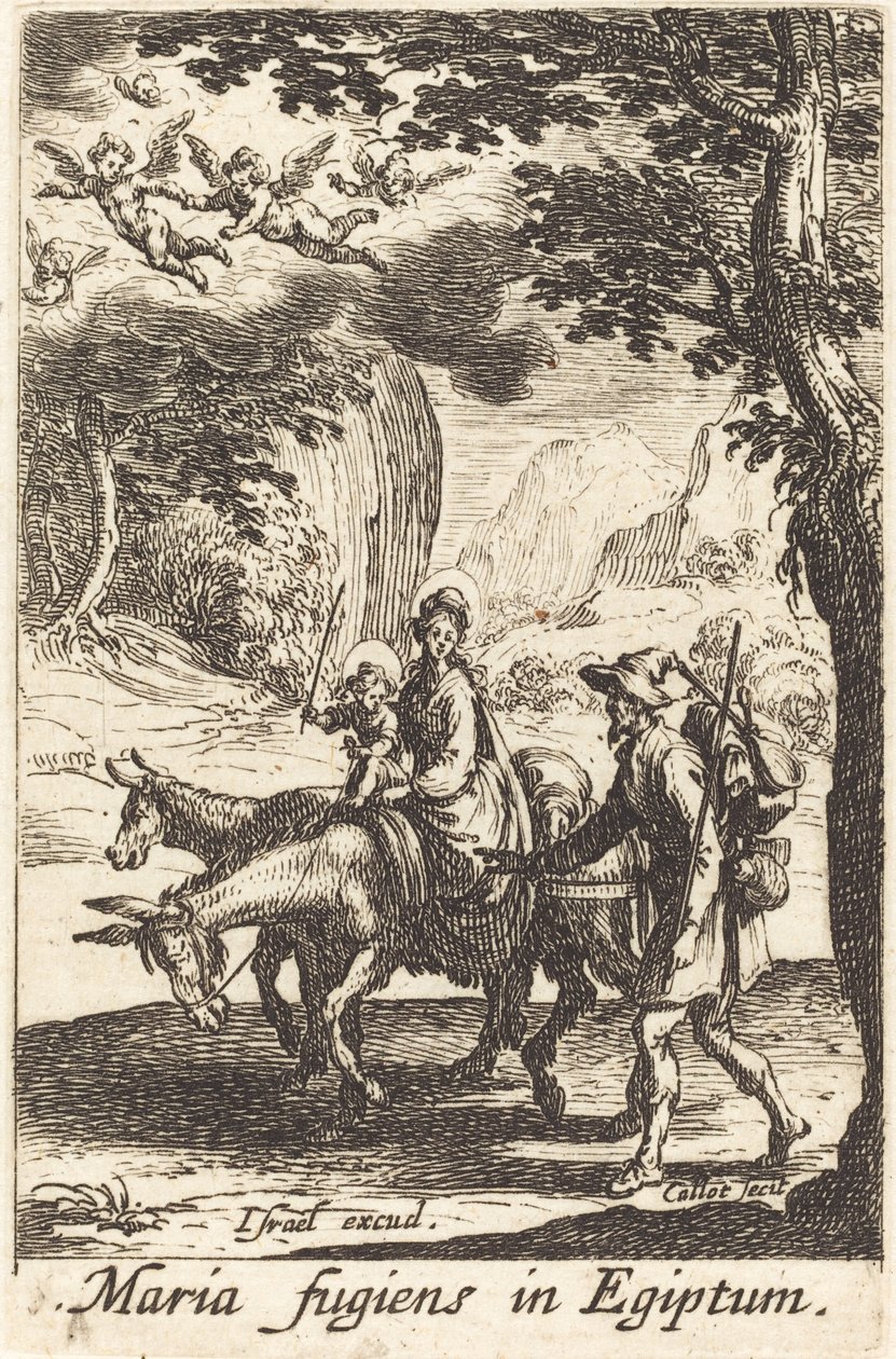 A fuga para o Egito de Jacques Callot