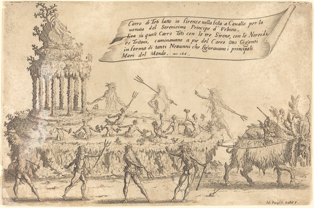 O Flutuador de Tétis de Jacques Callot