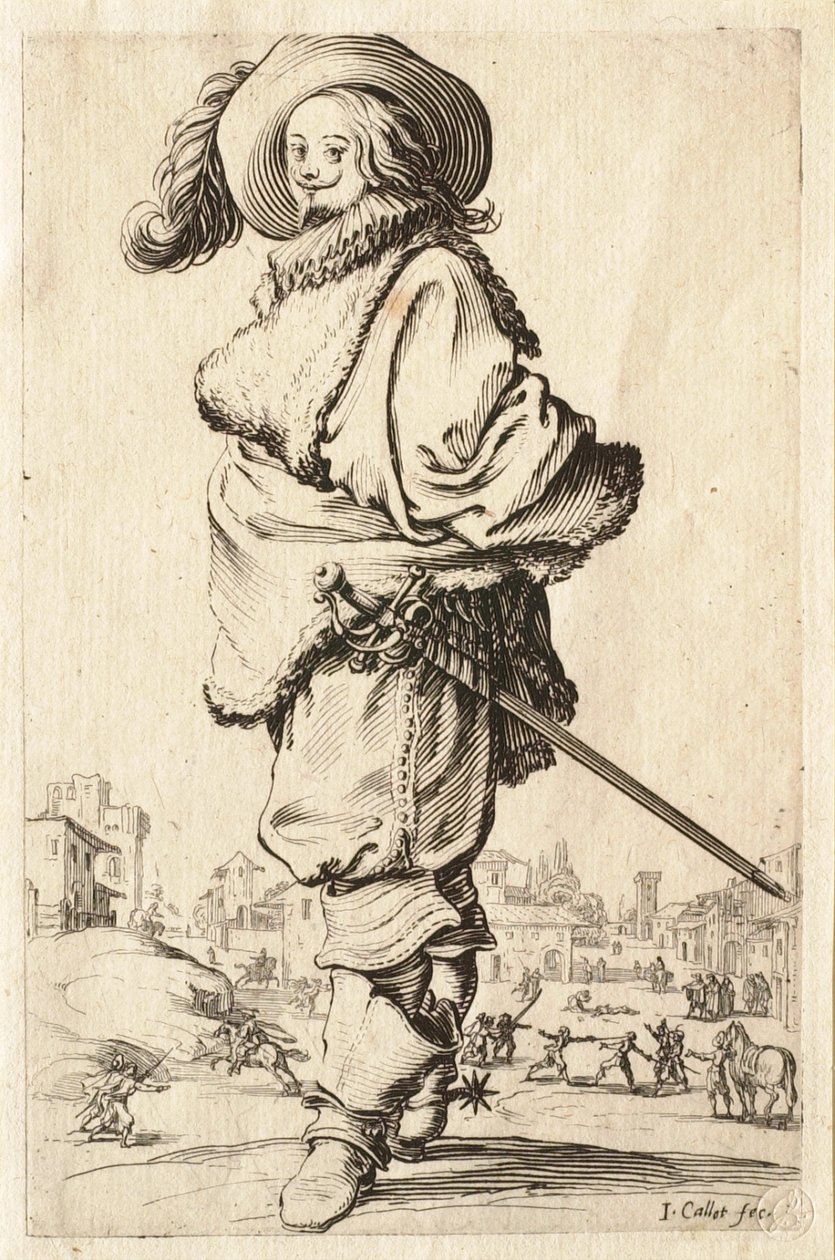 O cavalheiro com casaco de pele de Jacques Callot