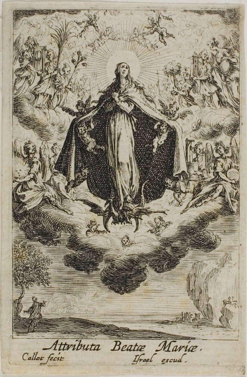A Glorificação da Virgem, de A Vida da Virgem de Jacques Callot