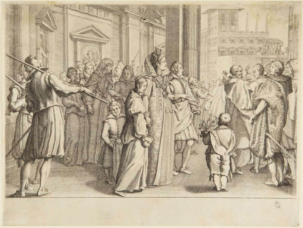 A grã-duquesa Maria Maddalena e a festa do dote de Jacques Callot