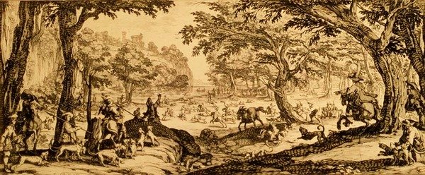 A Grande Caça (gravura) de Jacques Callot
