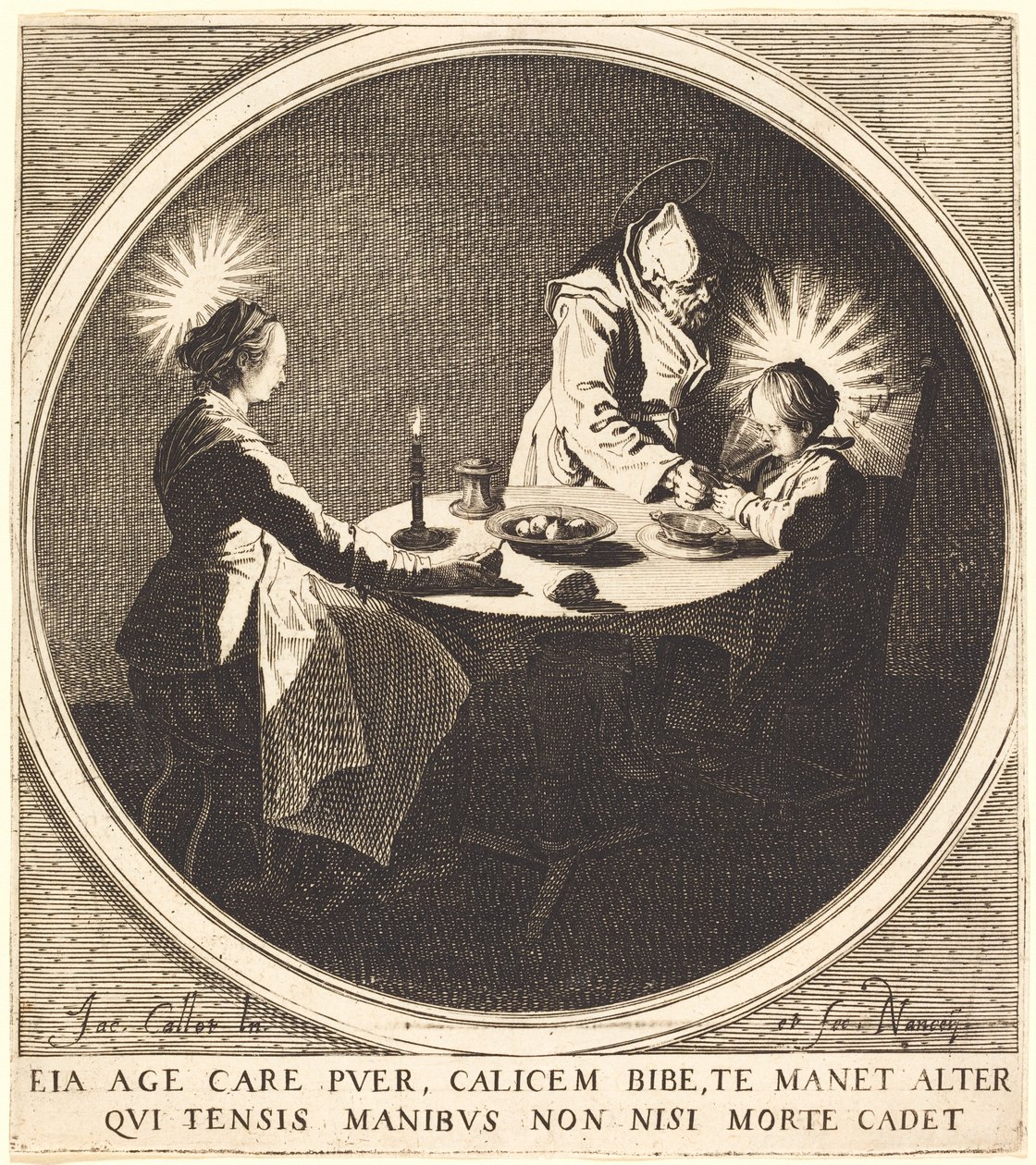 A Sagrada Família à Mesa de Jacques Callot