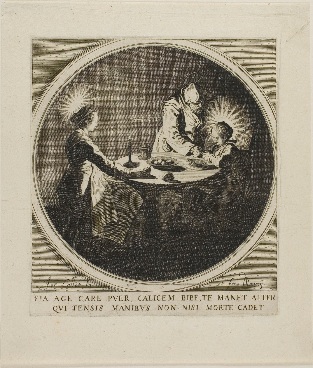 A Sagrada Família à mesa de Jacques Callot