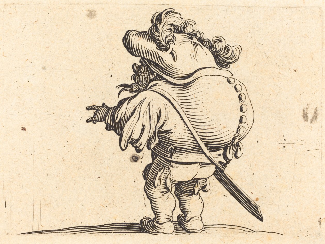 O corcunda com o boné emplumado de Jacques Callot