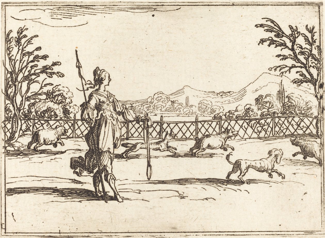 A caçadora de Jacques Callot