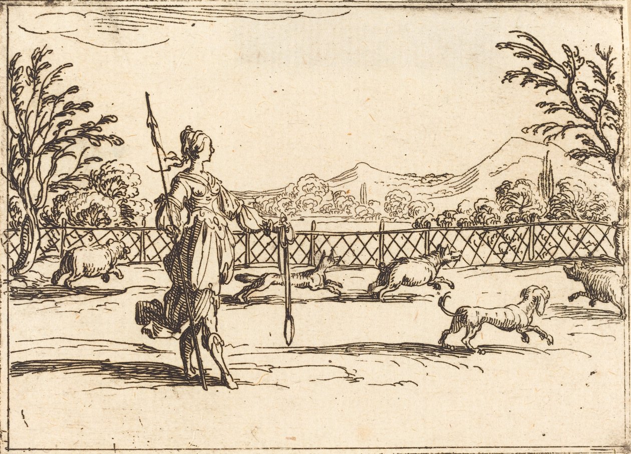 A caçadora de Jacques Callot