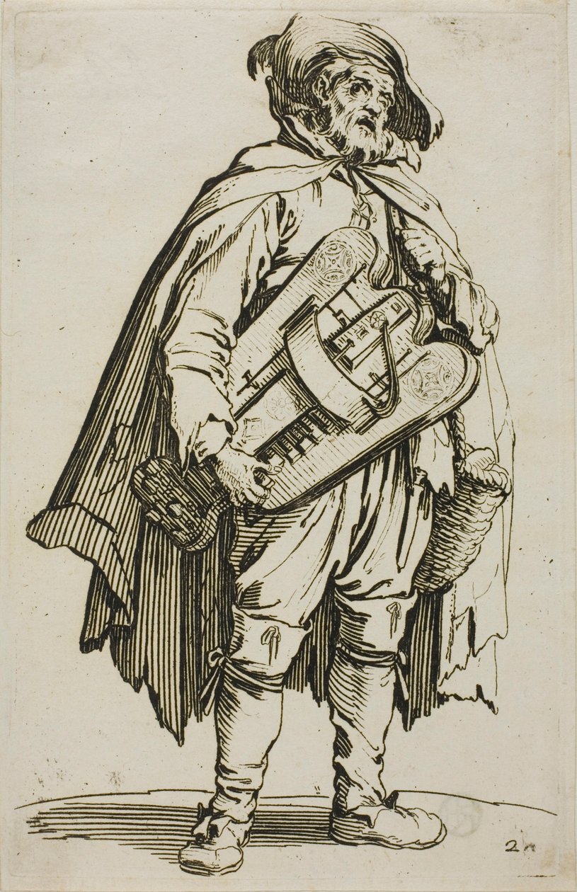 The Hurdy-Gurdy Player, prato dois de The Beggars de Jacques Callot