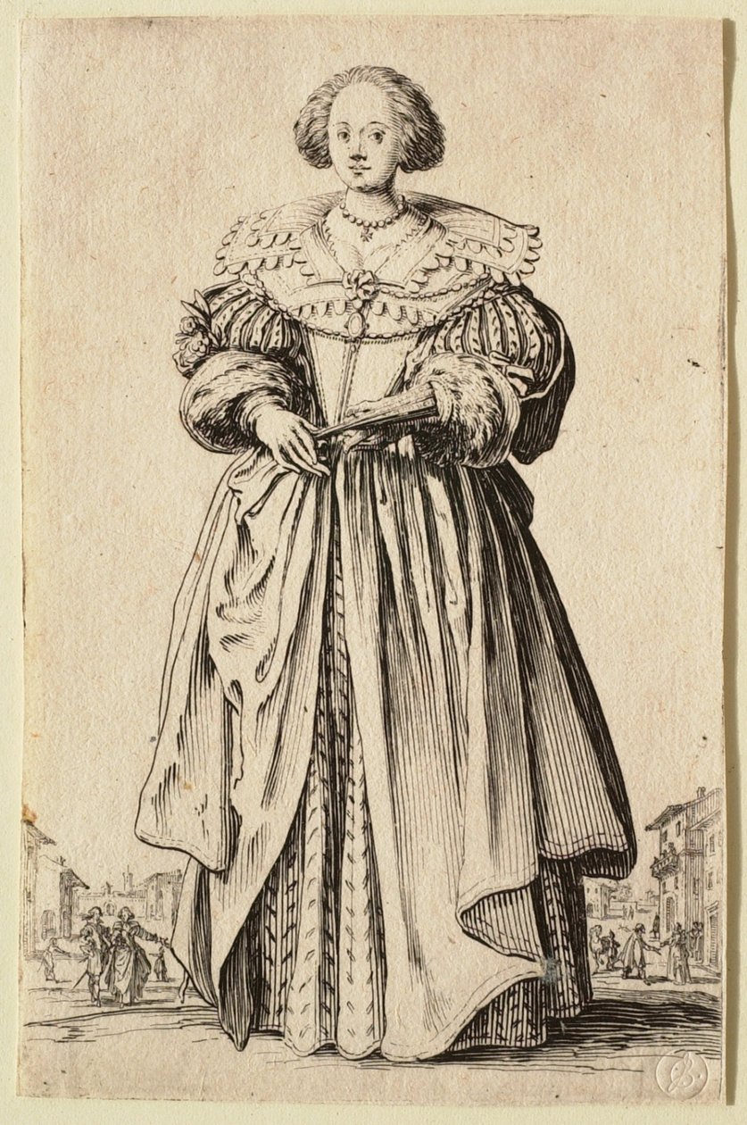 A dama com o leque de Jacques Callot