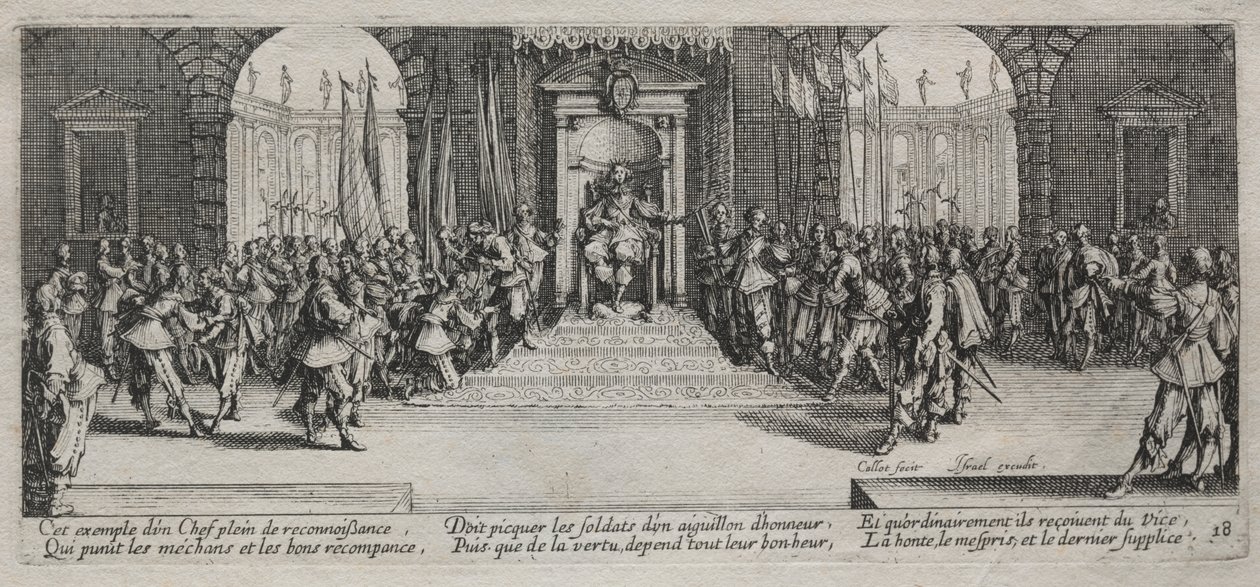 As Grandes Misérias da Guerra: Distribuição da Recompensa de Jacques Callot