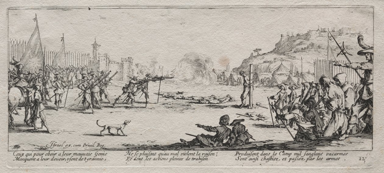 As grandes misérias da guerra: o pelotão de fuzilamento de Jacques Callot
