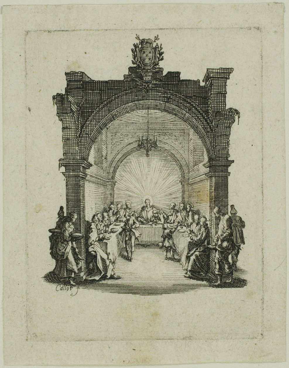 A Última Ceia, de A Pequena Paixão de Jacques Callot