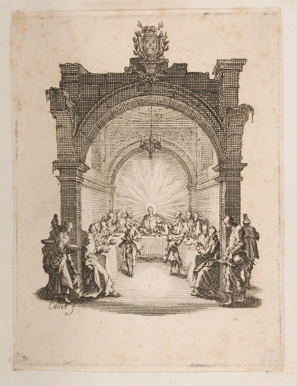 A Última Ceia, não. 2 de 11 de La Petite Passion de Jacques Callot