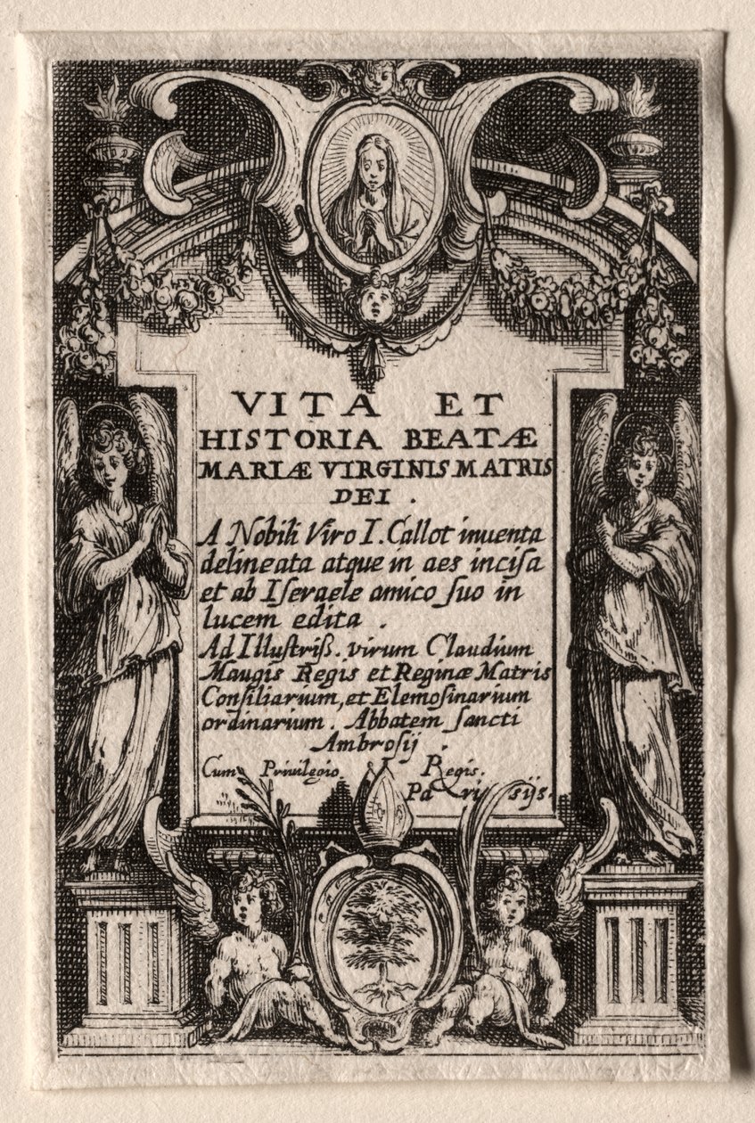 A Vida da Virgem de Jacques Callot