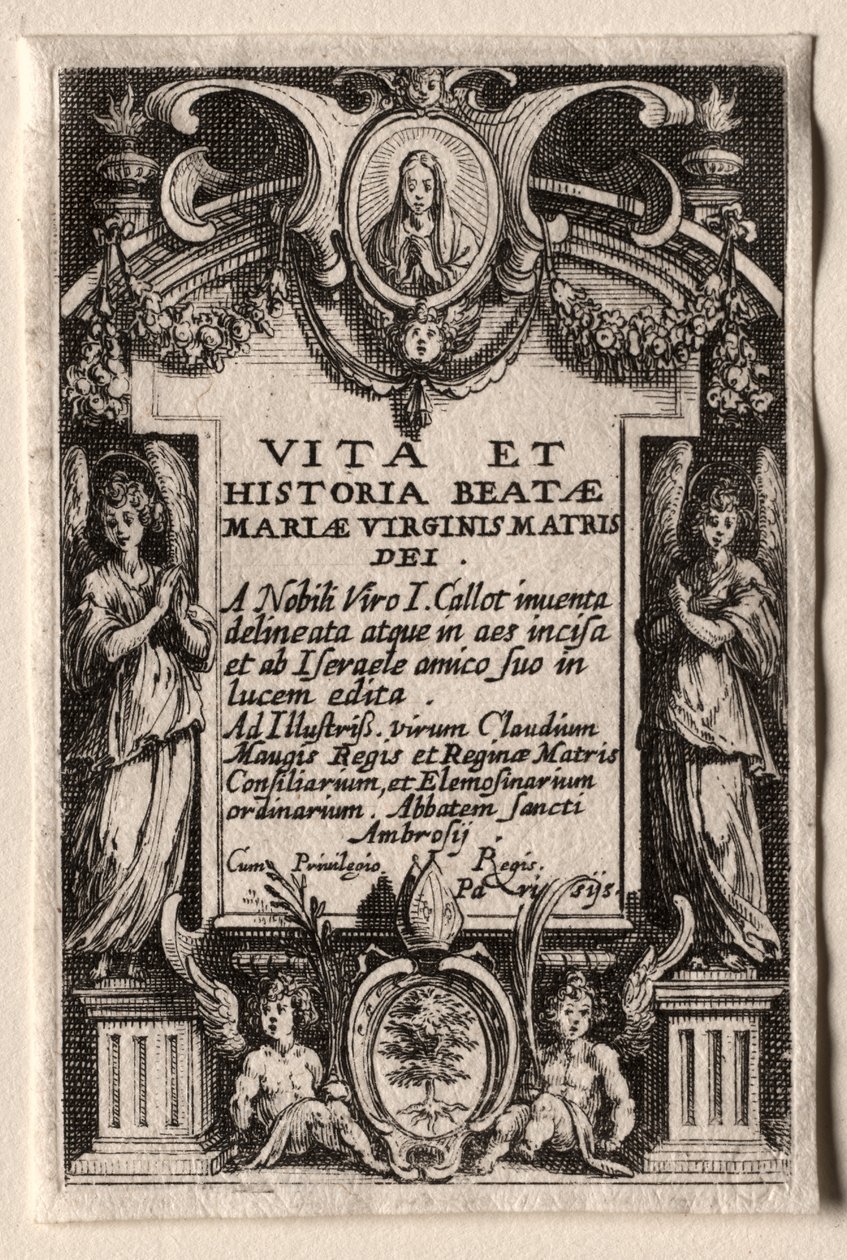 A vida da virgem. de Jacques Callot