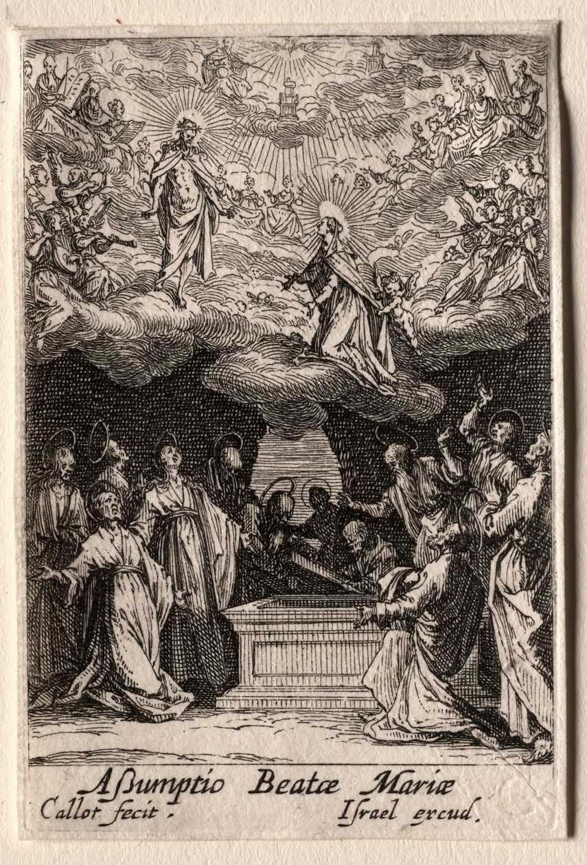 A Vida da Virgem: A Assunção da Virgem de Jacques Callot