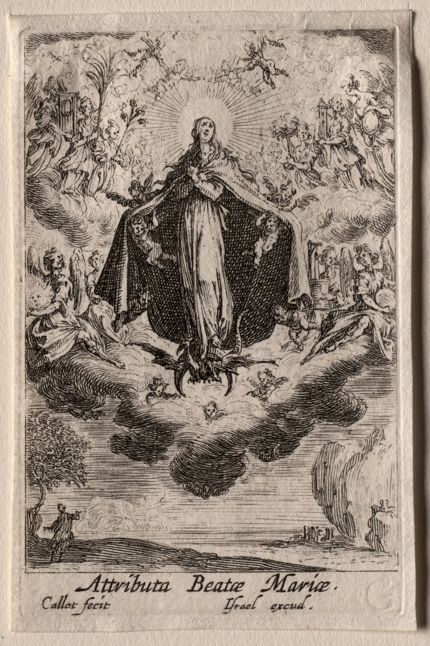 A Vida da Virgem: Os Atributos da Virgem de Jacques Callot