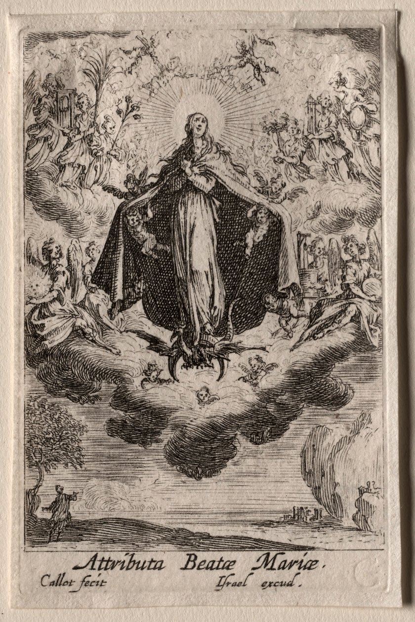 A Vida da Virgem: Os Atributos da Virgem. de Jacques Callot