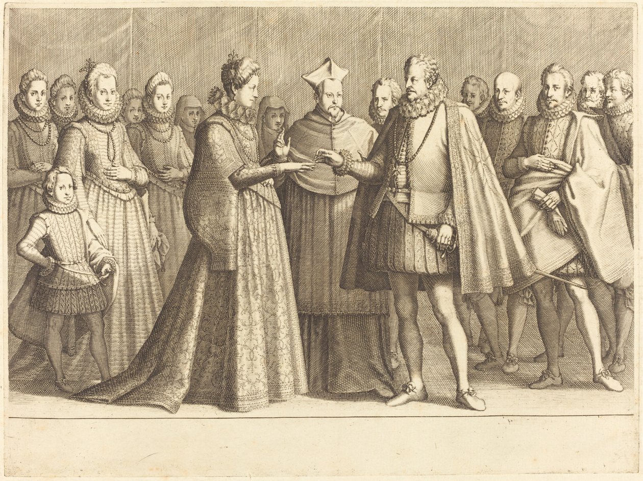 The Marriage of Ferdinando and Christine of Lorraine de Jacques Callot