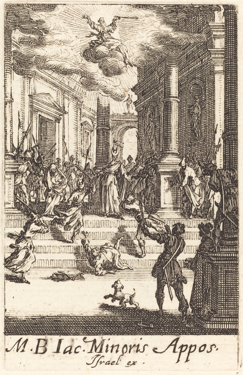 O Martírio de São Tiago Menor de Jacques Callot