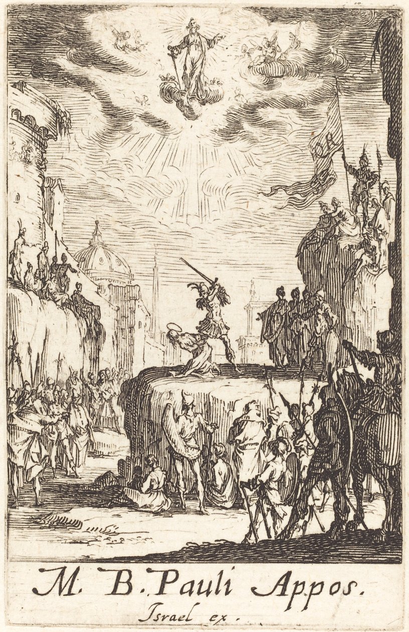 O Martírio de São Paulo, c. 16341635. de Jacques Callot