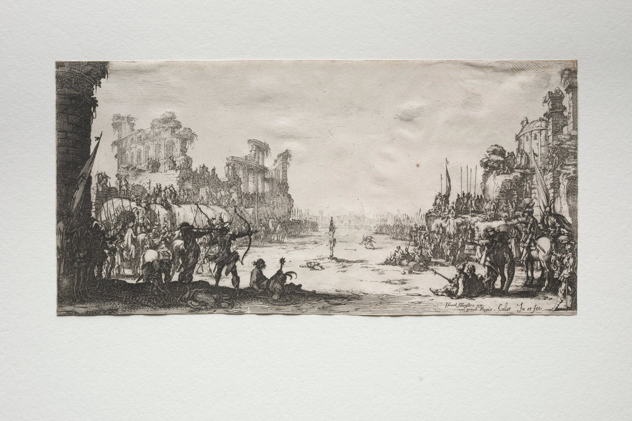 O martírio de São Sebastião. de Jacques Callot