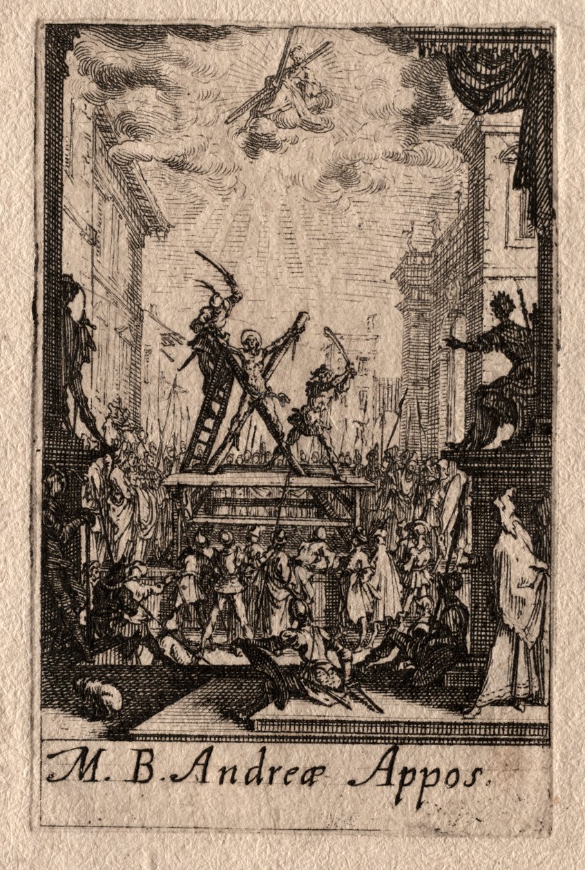 O Martírio dos Apóstolos: Santo André de Jacques Callot