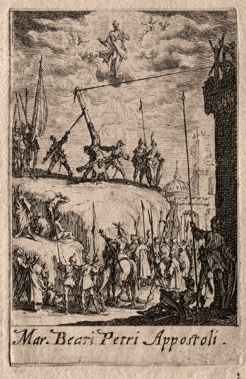 O Martírio dos Apóstolos: São Pedro de Jacques Callot