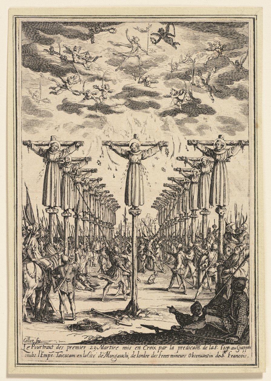 Os mártires do Japão de Jacques Callot