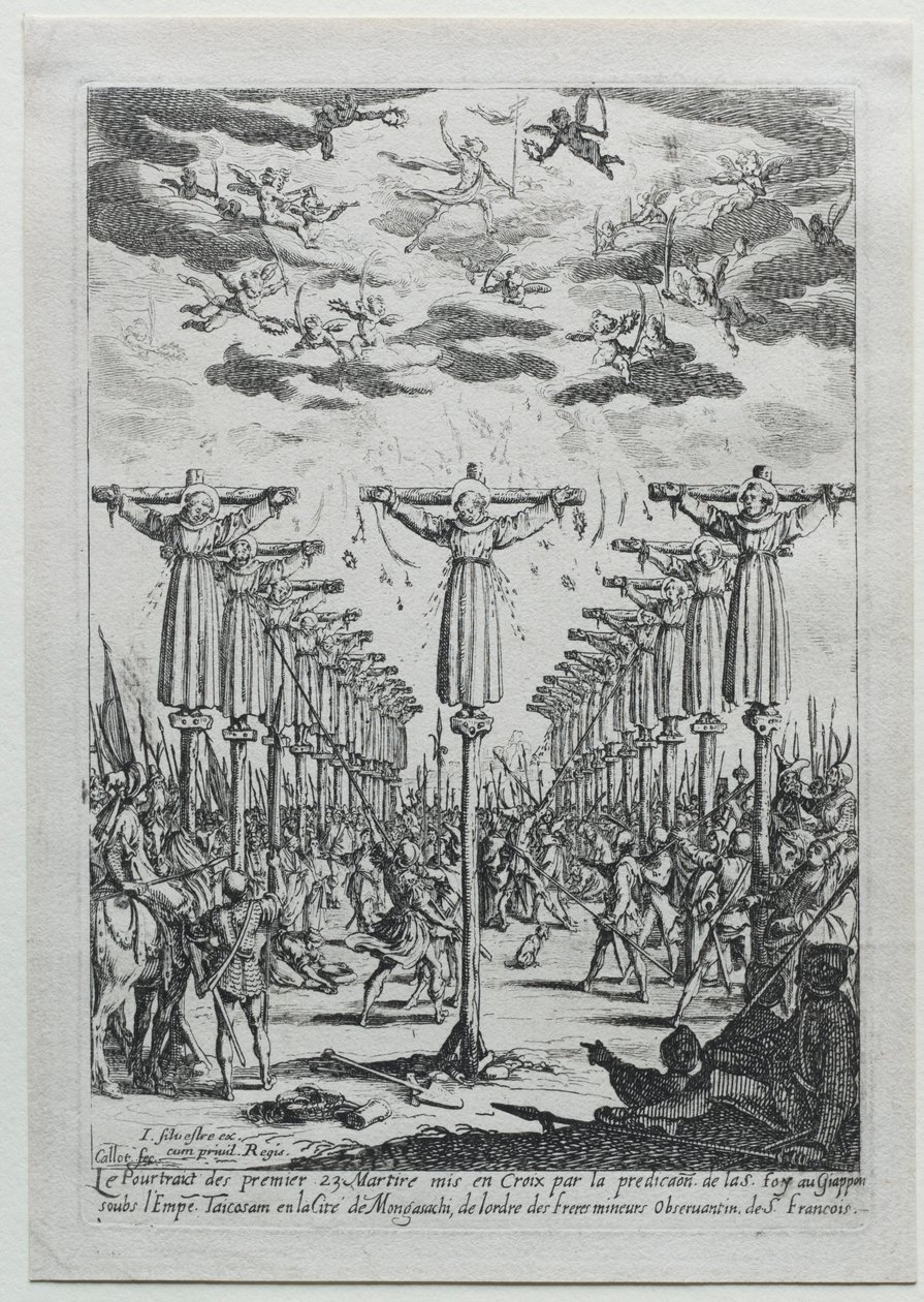 Os Mártires do Japão. de Jacques Callot